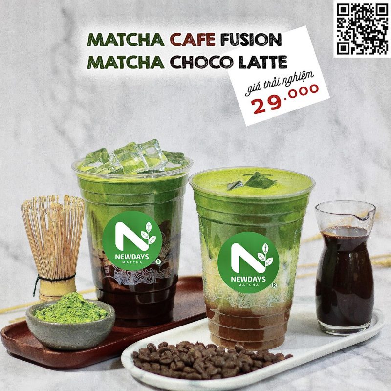 newdays matcha cafe fusion matcha choco latte